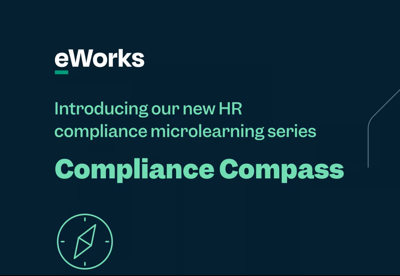 HR e Learning Compliance Compass Video Thumbnail Title Card